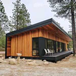 China Manufacturer Full Set House Easy Assemble 4 Bedrooms Luxury Cheap Log Houses Prefab Prefabricated House