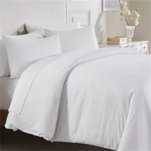 Premium 400 Thread Count 100% Cotton Sateen King Size Duvet Cover Set for Hotel
