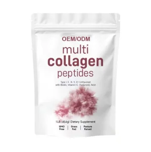 Collagen Protein Powder Hydrolyzed Type Low Molecular Weight Gluten-Free Sugar-Free Beauty Product for Adults Skin Brightening