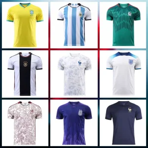 Camisa de Futebol Brasil Argentina México Inglaterra