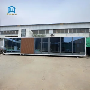 Prefab Container Houses Space Capsule Pod Ventilation System Soundproof Waterproof Solar Powered Eco-Friendly Modern Home