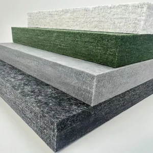 24mm Pet Felt Acoustic Panel with Aluminum Frame Edge Trim Wall Mount Kit Professional Acoustic Treatment Building Decorative Wall Material