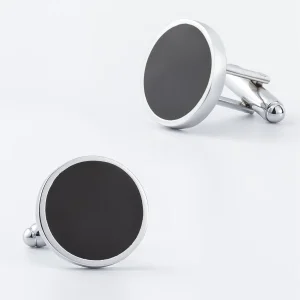 Black Enamel Cufflinks