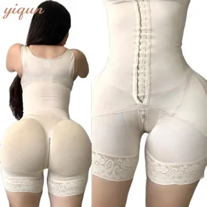 YiQunBest High Waist Comfort Tummy Control Butt Lifting Full Body Shaper Compression Garment Corset Bodysuit Shapewear for Women