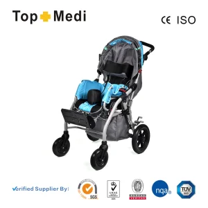 Topmedi Folding Cerebral Palsy Children Reclining Wheelchair for Child