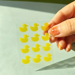 Wholesale Factory Price Private Label OEM 12 Dots Yellow Colour Duck Shape Hydrocolloid Acne Pimple Patch, Spot Stickers for Blemish and Zit