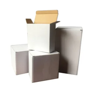 Caixa de Embalagem de Papel Kraft Corrugado para Envio com Corte Personalizado de Tamanho para E-Commerce