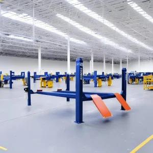 High-Performance Four Post Lift for Rapid Vehicle Alignment Checks in Fast-Paced Service Centers.