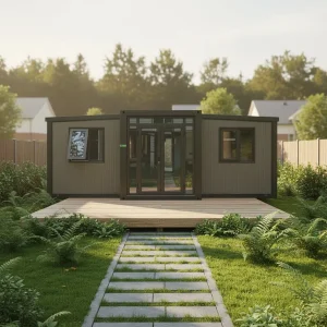 Luxury Compact Tiny Home 20-Foot Modular Steel Cabins 2-Bedrooms Mobile Expandable Living Prefab House