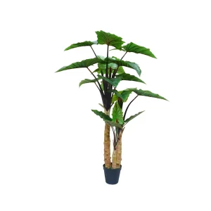 Indoor Decorative Large Handmade Good Quality Simulation Potted Artificial Taro Bonsai Tree