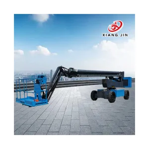 Fruit Picking Lift Trailer Mounted Lift D Cherry Picker Hydraulic Crane Telescopic Boom Lifter