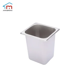 Xiangsheng 1/6 Size Silver Stainless Steel Gn Pan Hotel Freezer Gastronomy Container