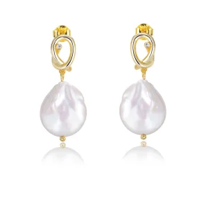 Custom 925 Sterling Silver Pearl Earring