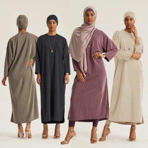 2025 Long Sleeve Casual Muslim Modest Dress