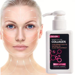 Deep Hydrating Reduces Facial Fine Lines Anti-Aging Pink Collagen Body Lotion