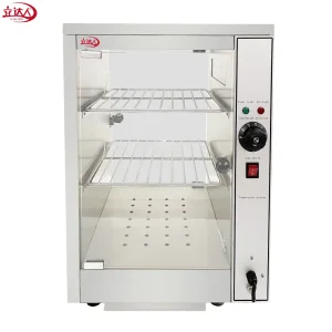 Ld-681 Glass Countertop Hot Bakery Food Heat-Retaining Display Unit