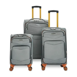 Travel Trolley Suitcase Collection Lightweight Combination Lock 4-Wheel Spacious Compartments Smooth Wheel Base Luggage Set