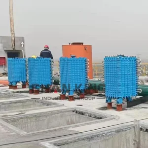 3000L 5000L Glass Lined Reactor 10 Square Flat Plate Condenser