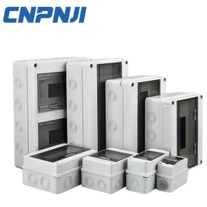 Cnpnji Ht 5/8/12/15/18/24way Outdoor Waterproof IP65 PC Plastic Electrical Junction Box MCB Switch Panel Mounted Distribution Box