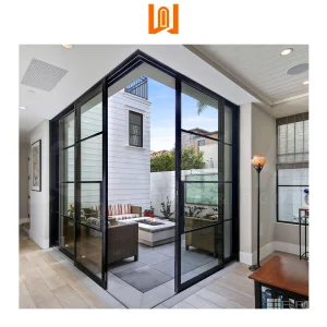 French Style Double Glazed Aluminum Sliding Glass Aluminium Frame Sliding Doors