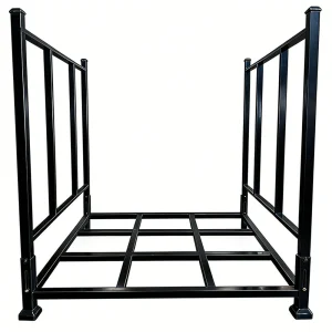 Custamizable Stackable Heavy Duty Foldable Stacking Rack Cold Rolled Steel Storage Cage Warehouse Cargo Rack for Industrial