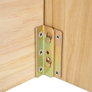 Bed Rail Brackets Heavy Duty No-Mortise Bed Rail Fittings Wooden Bed Frame Connectors