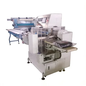 Máquina de Embalagem e Envoltório Automática Horizontal para Tubo Interno de Pneus / Máscara Facial / Pão Torrado / Macarrão Instantâneo / Biscoito / Medicamento com Bandeja