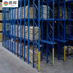 1500kg Load Capacity Steel Pallet Racking Automated Retrieval Drive-Drive System Corrosion Protection Storage Racks Shelves