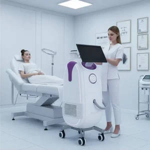 808nm Máquina de Depilação a Laser de Diodo de Alta Potência Portátil Dispositivo de Beleza Inteligente com Resfriamento a Gelo