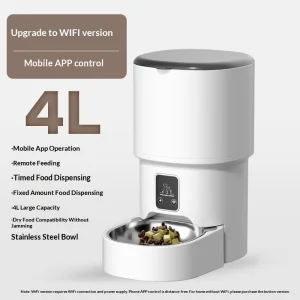 Pet Automatic Feeder with Smart App Timed &amp; Quantitative Remote Feeding for Cat and Dog