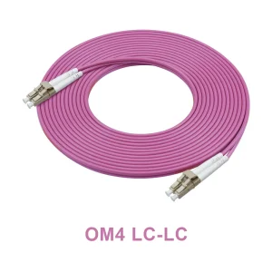 High Quality Fiber Patch Cords with (SC/LC/FC/ST) Custom Lengths Fast Shipping OM4 Multimode Dual-fiber Fiber Patch Cord