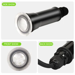High Quality D55mm Multi Color Changing 18W 12V Nicheless Recessed 1.5 Inch Fitting Replacement Led Swimming Pool and Spa Light