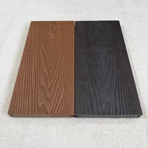 Custom Size Solid WPC Decking 3D Embossed Classical Flooring Waterproof for Bedroom