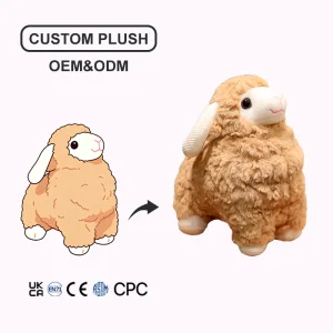 Cute White Fluffy Sheep Soft Stuffed Lamb Animal Doll Kids Companion Gift Decor Create My Own Plush Custom Plush Toys Low Moq