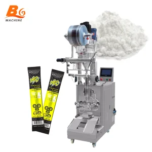 Automatic Small Sachet Food Electrolyte Vitamin Powder Pouch Vertical Filling Wrapping Labeling Packing Machine