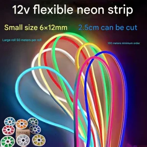 Low-Voltage Flexible Neon Fantasy RGB Silicone Light Strip LED Light Strip High Bright Outdoor
