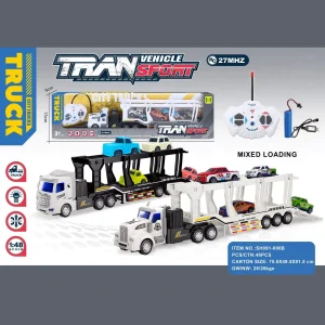 1: 48 The Four-Way Lighting Engineering Trailer-Mounted Remote Control Vehicle with Gcc Certificate (including 3.7V rechargeable battery and USB charging cable)