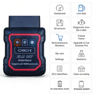 OBD2 Bluetooth ELM327 Code Reader