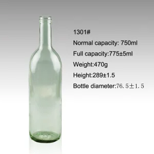 Customizing Clear Glass Alcohol Bottle Wine Bottle Spirit Bottle