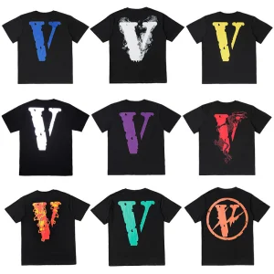 Vlone Big V Graphic T Shirt Casual Loose Fit Streetwear