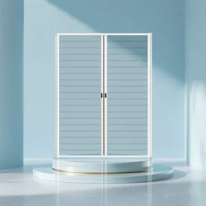 Reinforced Windproof &amp; Anti-Mosquito Telescopic Double Screen Door