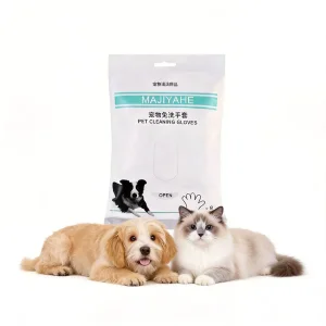 Eco Friendly Pet Dog Wet Grooming Wipes Biodegradable Pet Wipes Gloves