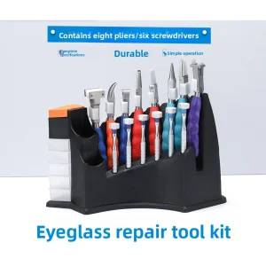 Multi - Function Eyeglass Repair Rubber Handle Tool Set