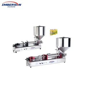 2026 100-1000ml Quantitative Horizontal Pneumatic Filling Machine, Semi-Automatic Piston Paste Liquid Filler with Hopper