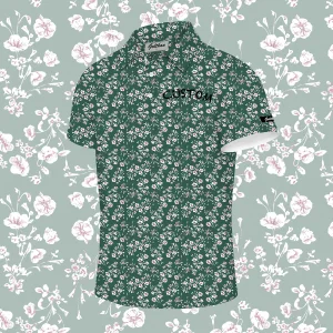 Golf Clothing Manufacturer Custom Pattern Polyester Spandex 4 Way Stretch Quick Dry Fitted High Quality Mens Golf Polos Shirts