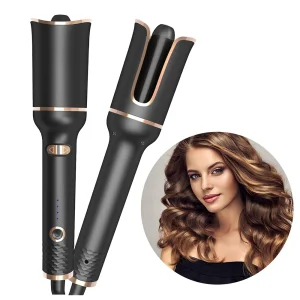 Automatic Hair Curling Iron with Ceramic Ionic Barrel Smart Anti-stuck Auto Rotating Hair Curling Wand Professional Hair Curler