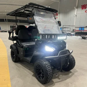 HUANLI 4 Seats 48V 150AH Lead Acid Battery Street Legal Certified Electric Golf Cart with Cargo 70-90km Range 30km/h Speed