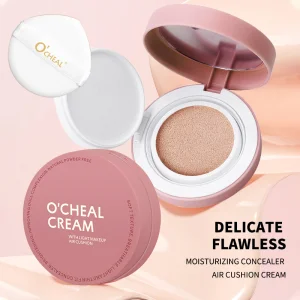 O'cheal Moisture Foundation Concealer Bb Cream Soft Moisture Breathable Air Cushion Cream for Daily Life or Office
