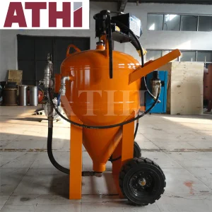 Glass Bead and Water Wet Mobile Portable Type Dustless Sand Blasting Machine