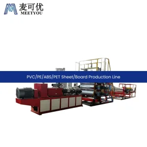 Meetyou Machinery PVC PE ABS Plastic Sheet Laser Cutting Machine Factory Thermoplastic Sheets Production Line China Energy Save Plastic Plate Extrusion Machine